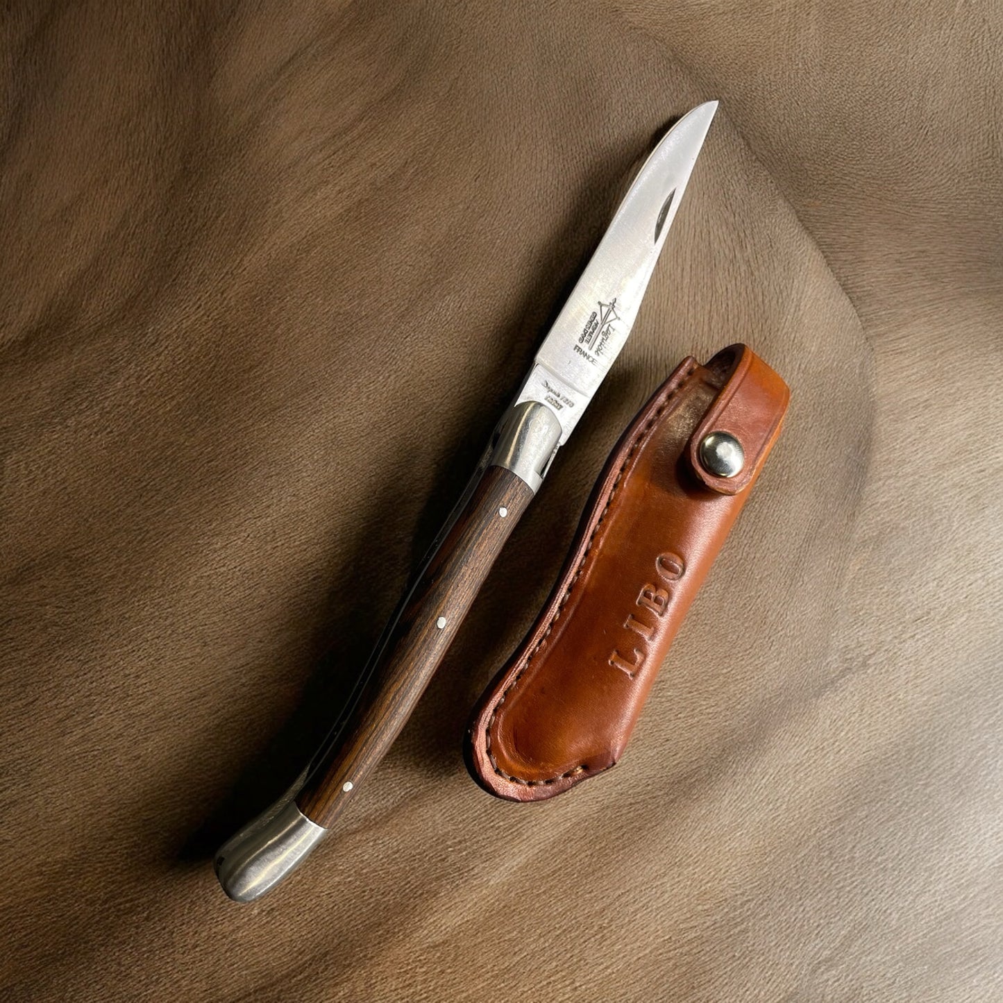 Leather Pocket Knife Sheath Pattern (DIY) – PDF Template A4/US Letter + SVG DXF (Right & Left Hand)