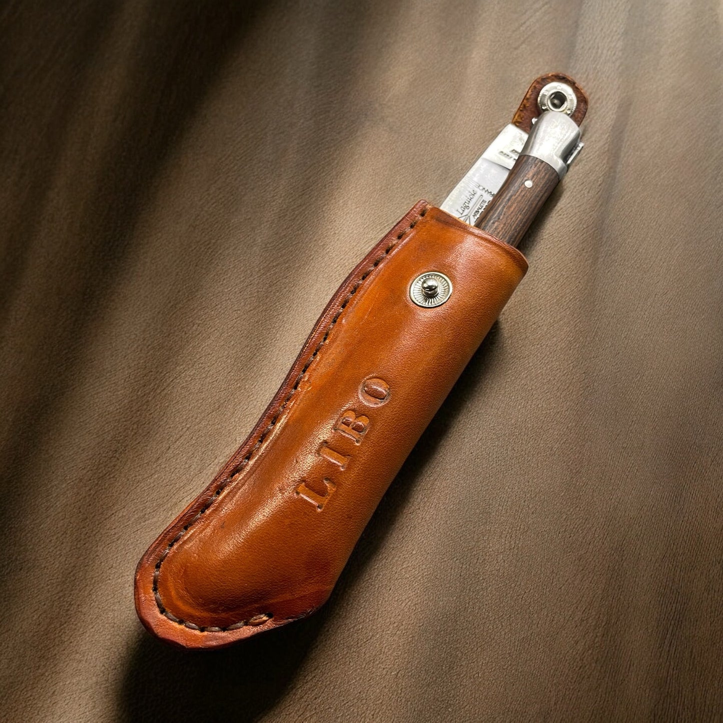 Leather Pocket Knife Sheath Pattern (DIY) – PDF Template A4/US Letter + SVG DXF (Right & Left Hand)