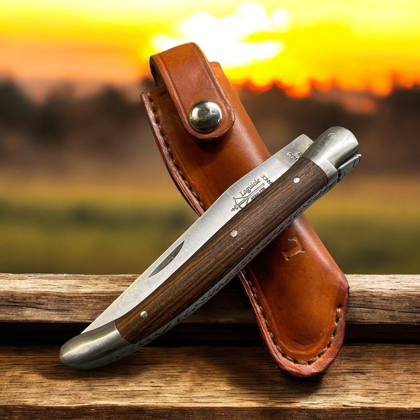 Leather Pocket Knife Sheath Pattern (DIY) – PDF Template A4/US Letter + SVG DXF (Right & Left Hand)