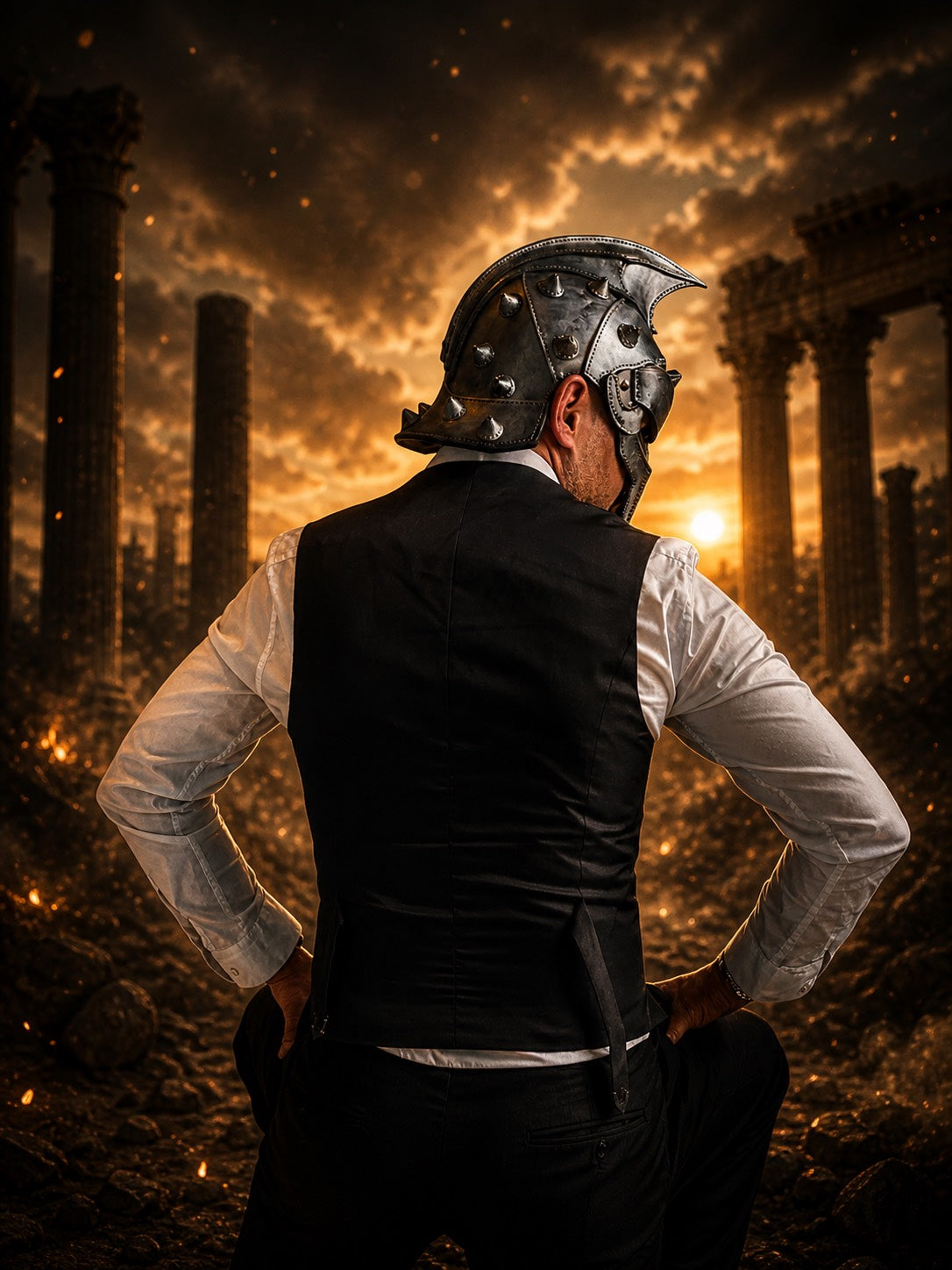 MAXIMUS GLADIATOR LEATHER HELMET PATTERN – PDF + SVG DIGITAL DOWNLOAD | Roman Arena Armor | Leathercraft Template by GAIUS LEATHERCRAFT