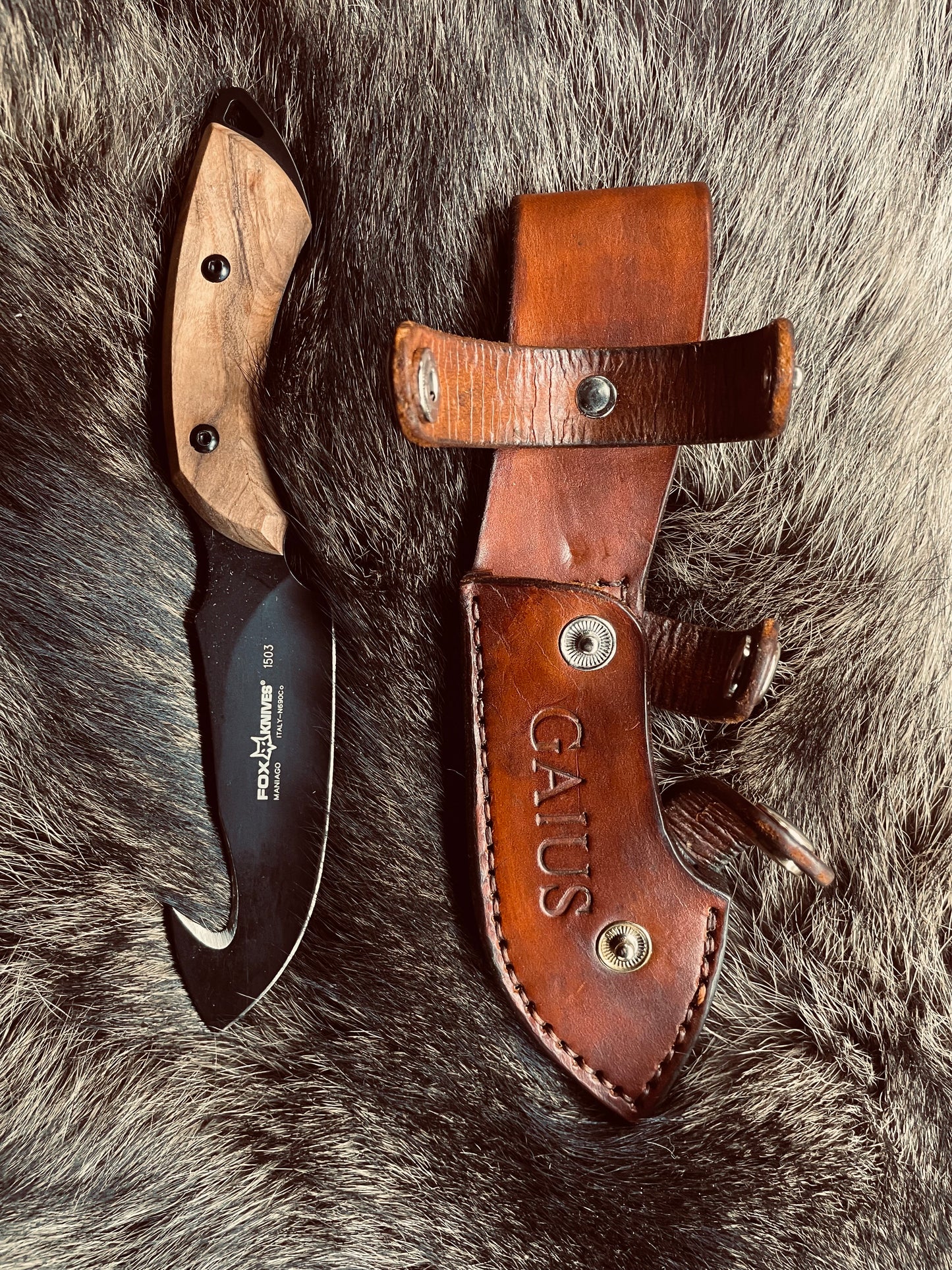 FOX KNIVES Skinner 1503 Leather Sheath Pattern (PDF + SVG + DXF) – Right & Left Hand – A4 + US Letter + Full Tutorial