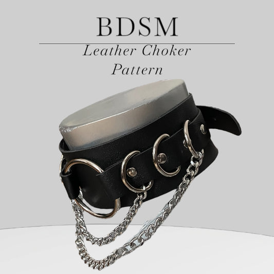 Choker Pattern Pdf, SVG – Leather Collar Template – Easy DIY – A4 and Us Letter – Digital Download