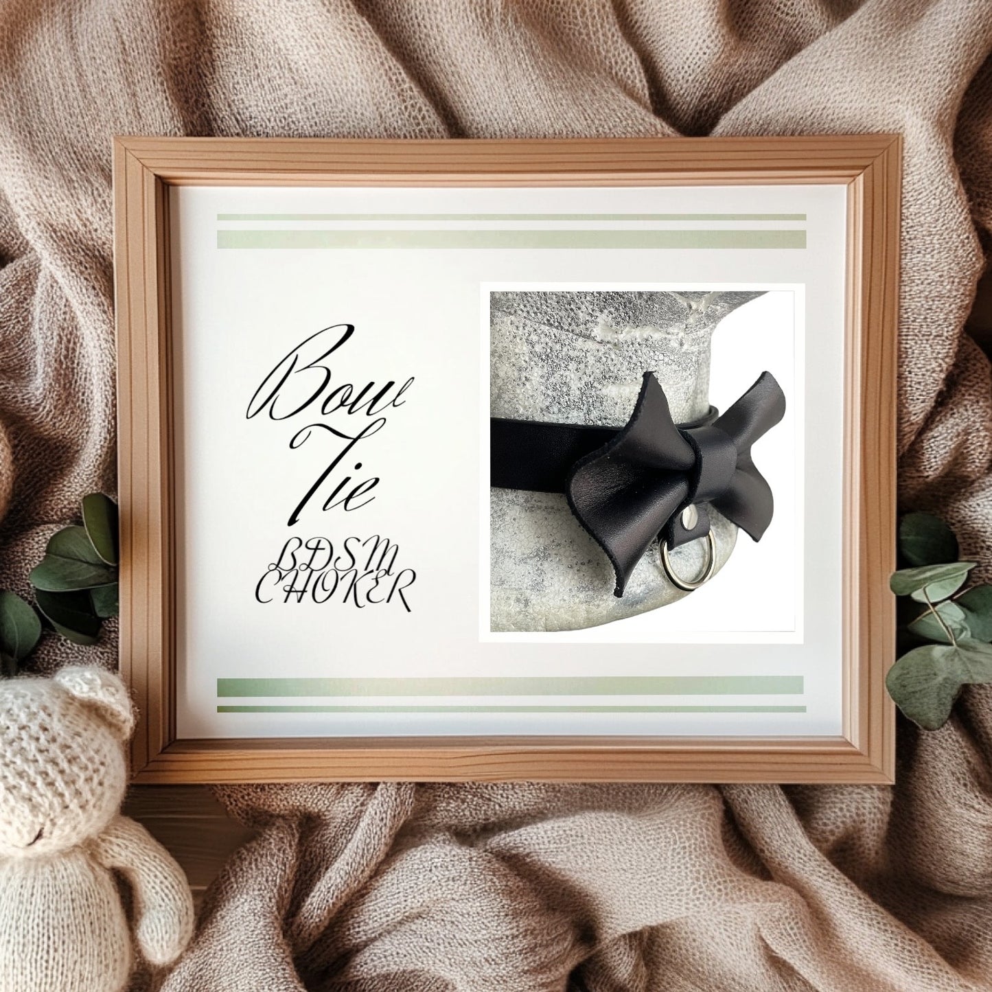 Leather Bow Tie Choker Pattern Pdf, Svg, Dxf – Adjustable, Easy DIY – A4 & Us Letter – Digital Download