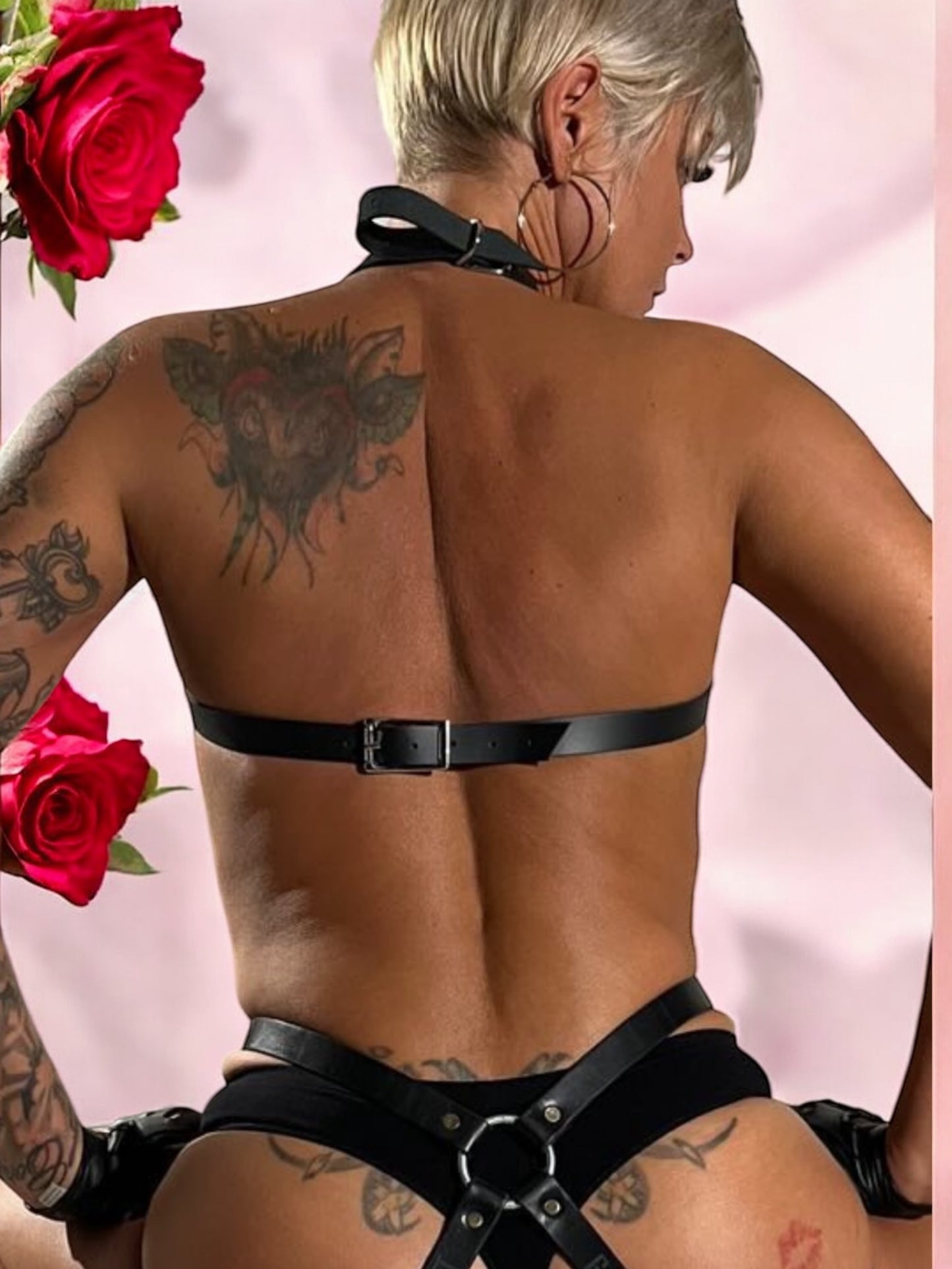 Pentagram Chest Harness Sewing Pattern: DIY Leather Star Harness (PDF A4)