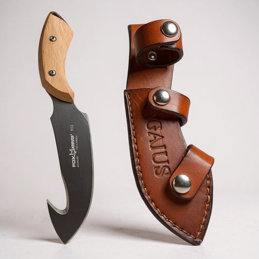 FOX KNIVES Skinner 1503 Leather Sheath Pattern (PDF + SVG + DXF) – Right & Left Hand – A4 + US Letter + Full Tutorial