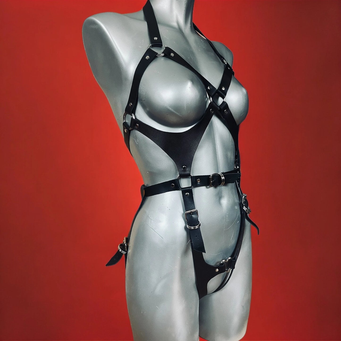 Leather BDSM Harness Pattern: Adjustable "Bonnie" Body Harness (PDF Download)