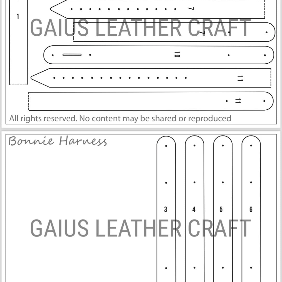 Leather BDSM Harness Pattern: Adjustable "Bonnie" Body Harness (PDF Download)