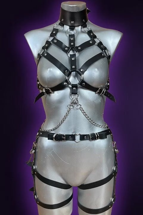 Leather Chest Harness Pattern – PDF SVG A4 Us Letter – Adjustable Size XS to L