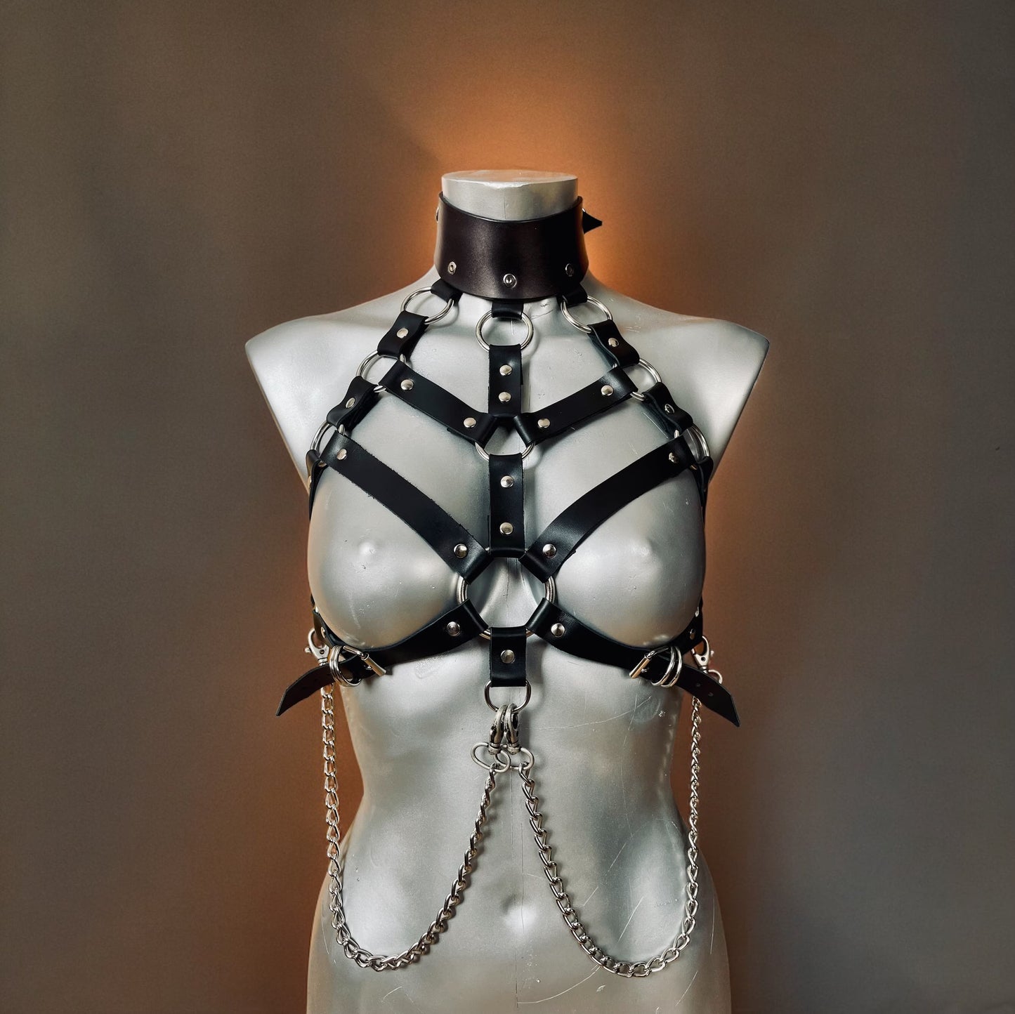 Leather Chest Harness Pattern – PDF SVG A4 Us Letter – Adjustable Size XS to L