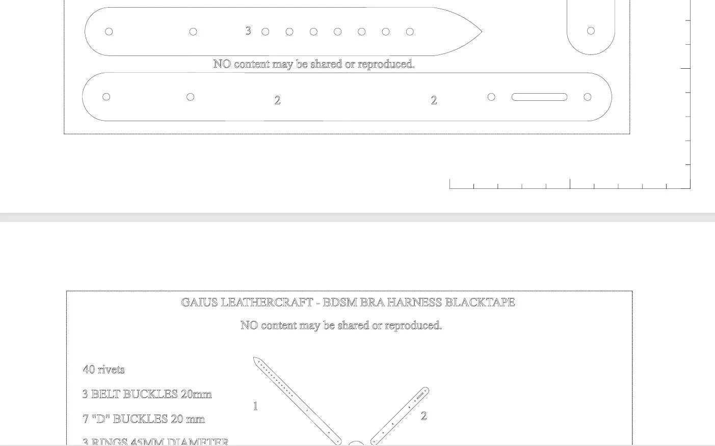Leather Bra Harness Pattern, DIY Lingerie, XS-M/L (Digital Download)