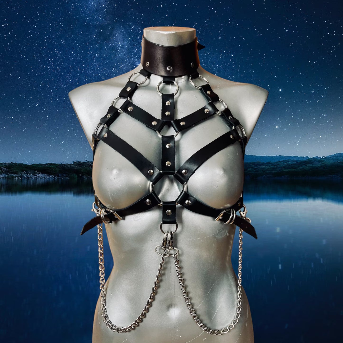 Leather Chest Harness Pattern – PDF SVG A4 Us Letter – Adjustable Size XS to L