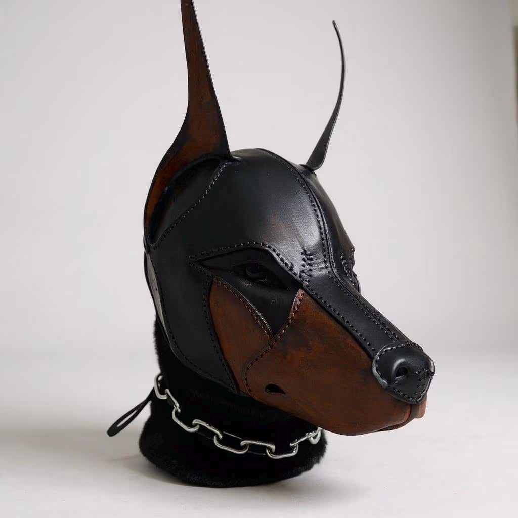 Full Leather Doberman Hood Pattern – PDF Template (Instant Download)